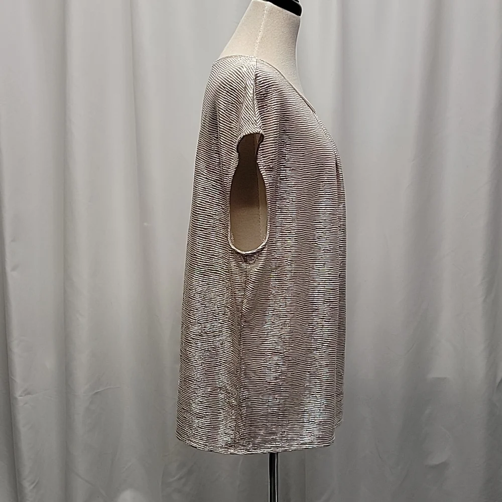 Liz Claiborne Career Shimmery Sleeveless Dressy Blouse Top 1X EUC Rom-com Core - Picture 3 of 9